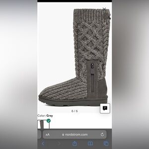 New Kids UGG Classic Cable Knit Water Resistant Boot